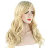 Discoball Light Blonde Wigs Long Blonde Wigs For Women Fashion Natural Full Long Curly Wig For Cosplay Party Wigs