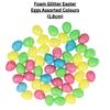 Foam Glitter Easter Eggs Assorted Colours (1.8cm) – Pack of 50 for Easter Crafts & Decorations