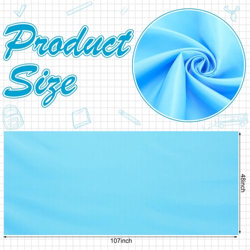 Mindsoft Bulletin Board Fabric 48 '' x 107 '' Class Fabric for Classroom Bulletin Board Background Decor, Pillows, Curtains, Crafts(Blue)