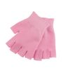 SUPVOX Finger Touch Screen Gloves Gel Heals Dry Skin and Cracked Hands Fingerless Moisturizing Gloves (Pink)