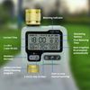 Johgee Irrigation Computer with Brass Inlet and Outlet, Water Timer Garden Timer Watering with Rain Delay, Automatic/Manual Irrigation Control, Programmable