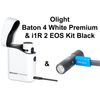 Olight Baton 4 Premium White Flashlight w/Charging Case & I1R 2 EOS Light