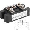 DAOKAI Rectifier MDS100A 1600V High Power Three Phase Diode Bridge Rectifier AD to DC Full Wave Diode Module AC DC converter Stable power conversion performance