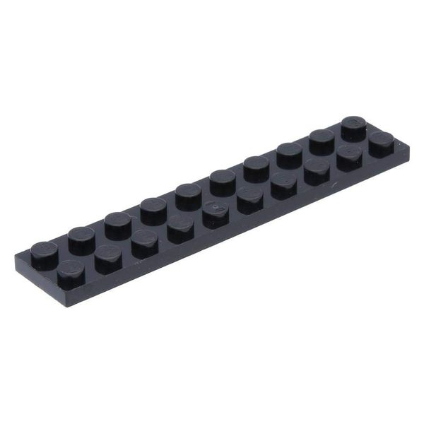 LEGO 5 x Plate 2 x 10 Black