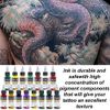 All Purpose Tattoo Ink 25 Base Color Set Tattoo Supplies Professional Tattoo Pigment Body Color 0.5 Oz (15 Milliliters)