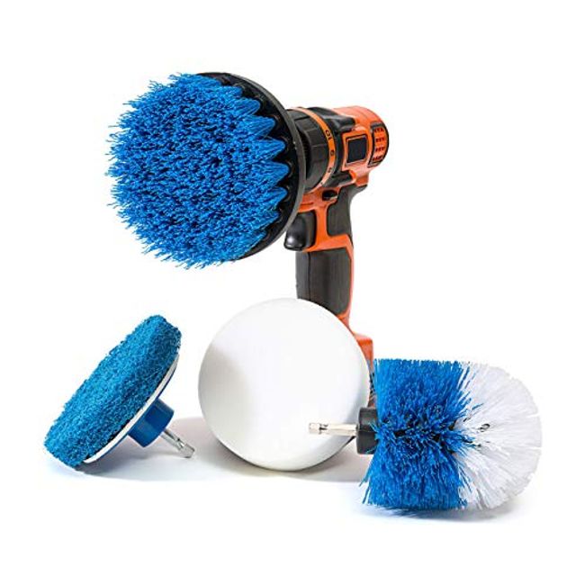 Rotary Drill Cleaning Brush for Tile Grout Shower Tub Sink-3 Piece Kit