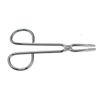 Motanar (2 Pack) Scissors Shaped Eyebrow Tweezers Clip - Flat Tip Tweezers Hair Plucker for Hair and Eyebrows Personal Care Multicolor (Silver & Straight)