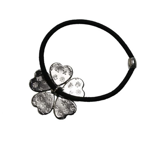 tamarusan (tamarusan) Blue Flower agomu Rhodium Color Handmade Heart Hair Ornaments