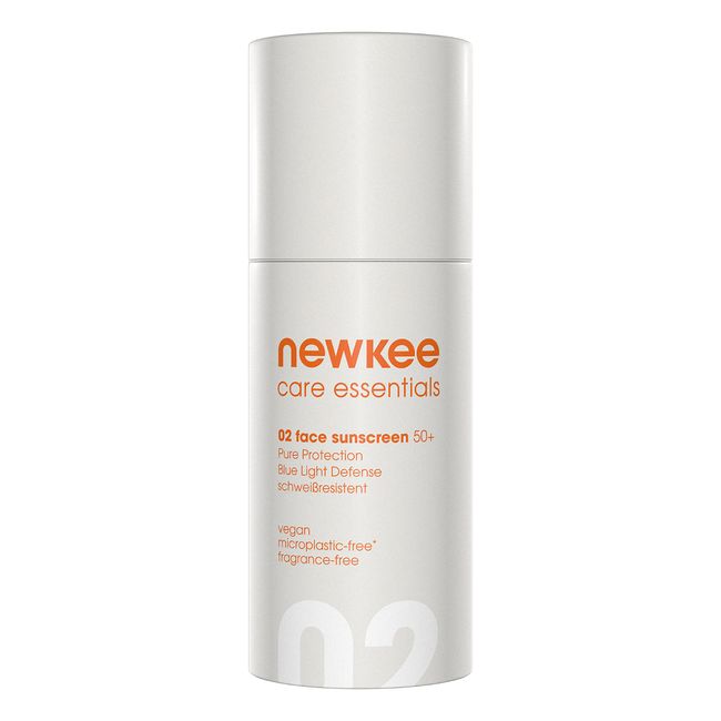 newkee Gesicht Sonnencreme LSF 50+ (30 ml), Sonnencreme mit Sofort Schutz, Vegan