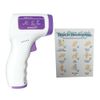 Brentwood No Touch Infrared Forehead Thermometer with Hand Washing Poster
