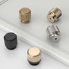 9BUILD 10 Pack Gold Drawer and Cabinet Knobs for Kitchen and Wardrobe - Single Hole Design