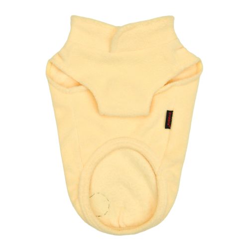 Puppia Lucius Warm Winter Mock Neck Polar Fleece Shirts with Integrated Harness for Small and Medium Dogs, Light Yellow, X-Large