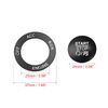 X AUTOHAUX Car Engine Start Stop Push Start Button Cover Trim Sticker Kit Black