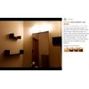 Contemporary Laminated MDF Floating U Wall Decor Shelves 3 Shelf Pack Walnut