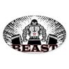 CafePress The Beast Poster Oval Car Bumper Sticker