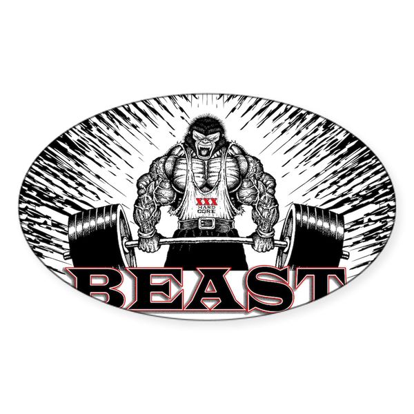 CafePress The Beast Poster Oval Car Bumper Sticker