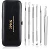 JPNK Blackhead Remover Tools 6 PCS with a Leather bag