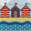 Anchor AL213 Long Stitch Beach Huts, Assorted, 15 x 15cm