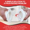 Dryer Dock The Original Dryer Vent Quick Release - Two-Piece Dryer Hose Quick-Connect, Twist & Lock Tight, Fits 4 Inch Tubes,White