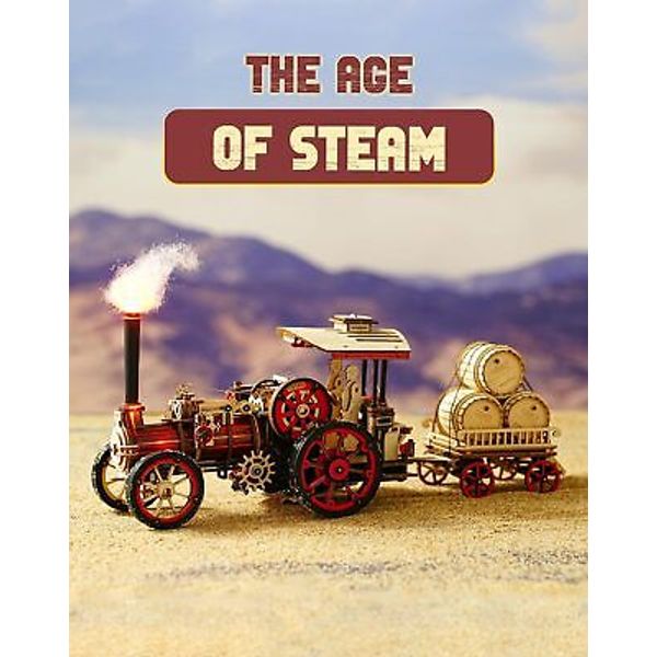 ROKR 3D Wooden Puzzle Steam Engine Motorized Train Set Building Toys Xmas Gifts