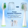 Replacement Toothbrush Heads for Water Pik Complete Care 5.0/9.0 (CC-01/WP-861), with Covers, 4 Count, White