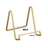 3" SMALL GOLD Plate Stand Square Wire Display Easel Tripar 50203