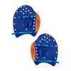 ZONE3 Men's Power Stroke Swim Hand Paddle, Blue/Red, M