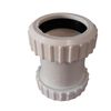 Waste Compression Straight Connector 40mm Coupler (Pack of 2)