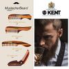 Kent 87T Graphite Handmade Folding Pocket Comb for Men, Fine Tooth Hair Comb Straightener for Everyday Grooming Styling Hair, Beard or Mustache, Saw Cut Hand Polished, Made in England (Pack of 3)