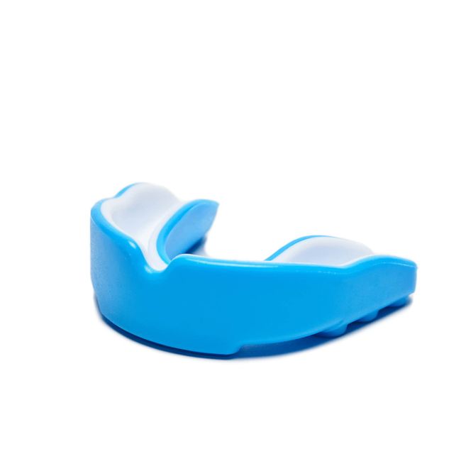 LEONE PD512 1947 Unisex Sports Mouthguard, EVA Material, Blue/White