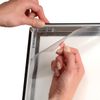 Stewart Superior A3 Aluminium 4 Sided 25mm Front Loading Picture/Poster Snap Frame - Black