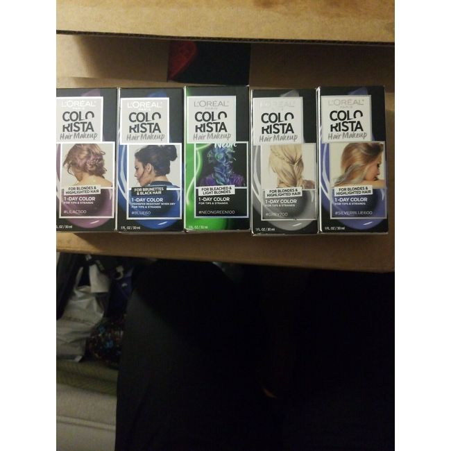 Loreal colorista hair makeup 5 different colors