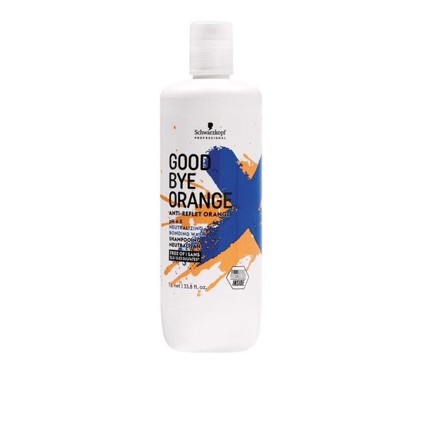 Schwarzkopf GoodBye Orange Neutralizing Wash Shampoo,33.8 oz