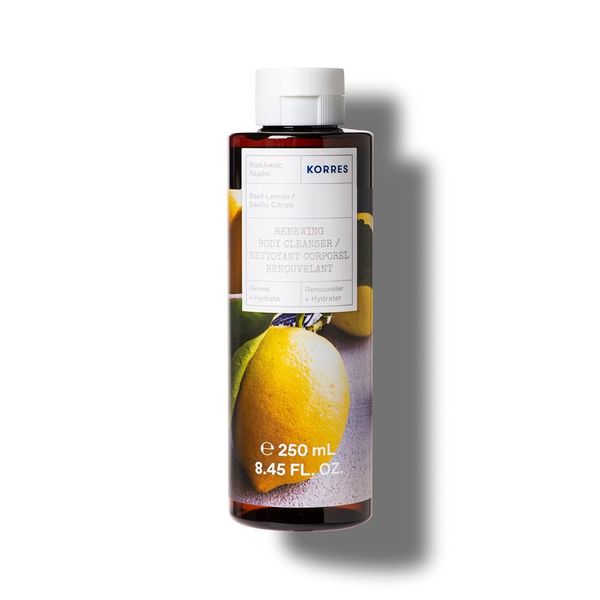 KORRES Basil Lemon Renewing Body Cleanser, 250 ml