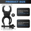 YFPOPONE 8 PCS Walking Stick Holder, 360° Rotation, Black Plastic