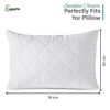 Egyption Cotton Extra Deep Quilted Pillow Protector 2 Pack - Breathable Pillow Cover - 200 Thread Count (Pillow Protector)