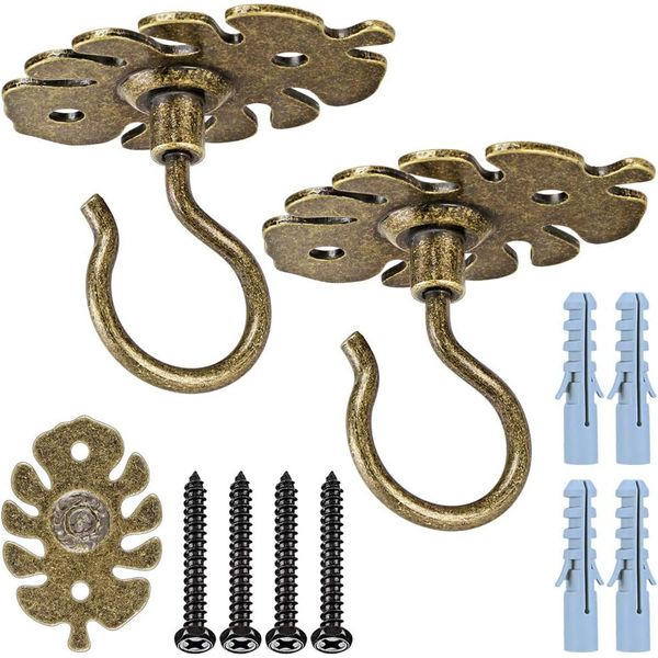 Wall Mount Ceiling Hooks,Plant Hooks for Ceiling Metal Plant Bracket Iron Wall M