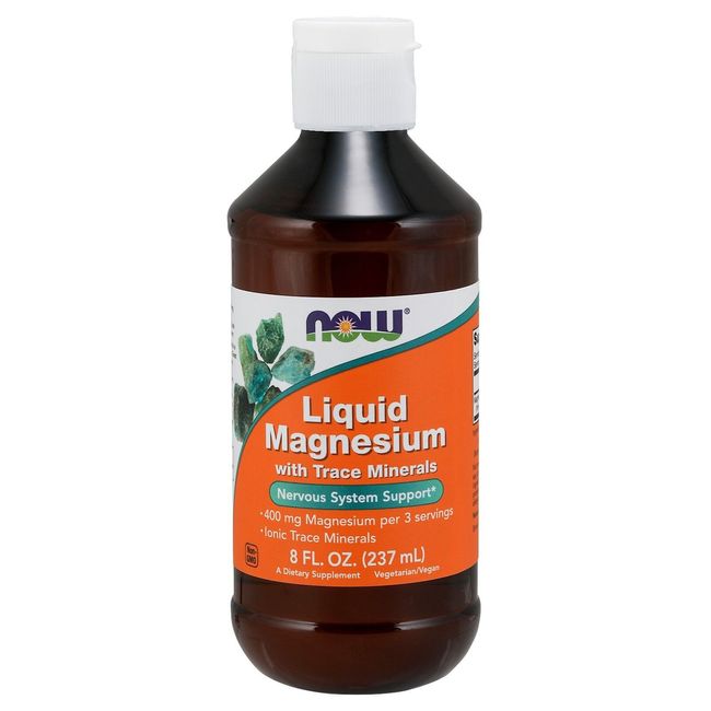 NOW Foods Liquid Magnesium w/Trace Minerals, 133 mg, 8 fl. oz.