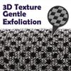 myHomeBody Extra Long Exfoliating Washcloth | Exfoliating Body Scrubber | Exfoliating Towel, Japanese Washcloth | 3D Texture Obsidian and Raisin Dots, Set of 2 with Silicone Facial Brush