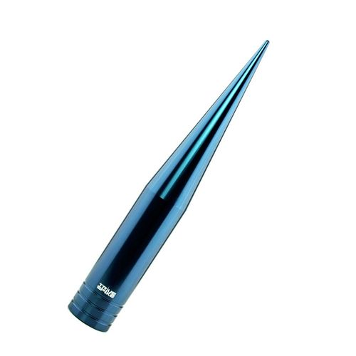 TRUE SPIKE FAT SPIKE BLUE ANTENNA in Heavy Gauge CNC Machined Billet Aluminum Short Compatible with Chevy Silverado 1500 2500 3500 07-20