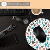 Round Mouse Mat - Cute Woodland Pattern Animals Office - RM2298
