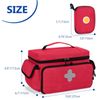 Medicine Storage Bag Empty, Lockable Pill Bottle Organizer with Portable Zippere