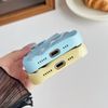 Caseative iPhone 15 Pro Case, Water Ripple Wave Pattern, Light Blue, Wireless Charging Compatible, Drop & Scratch Resistant, Anti-Fingerprint