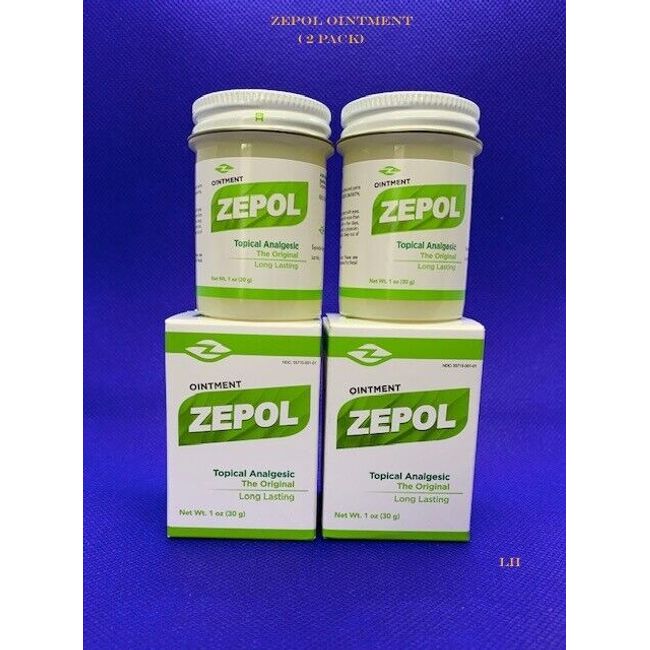 2 ZEPOL Topical Analgesic Ointment 1 Oz ***ORIGINAL***