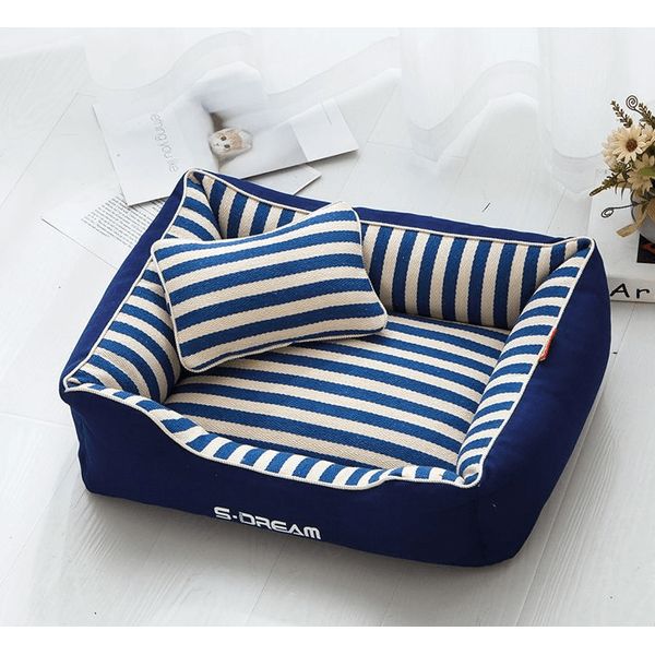 Luxury Washable Pet Bed: Comfort And Style Combined - Blue / S