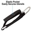 Elastic Utensil Holder with Adjustable Strap