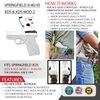 ClipDraw Ambidextrous Belt Clip for Springfield XDS Concealed Carry Black