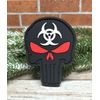 Punisher PVC Patch - Tactical Morale Biohazard Zombie Patch -  Skull Patch