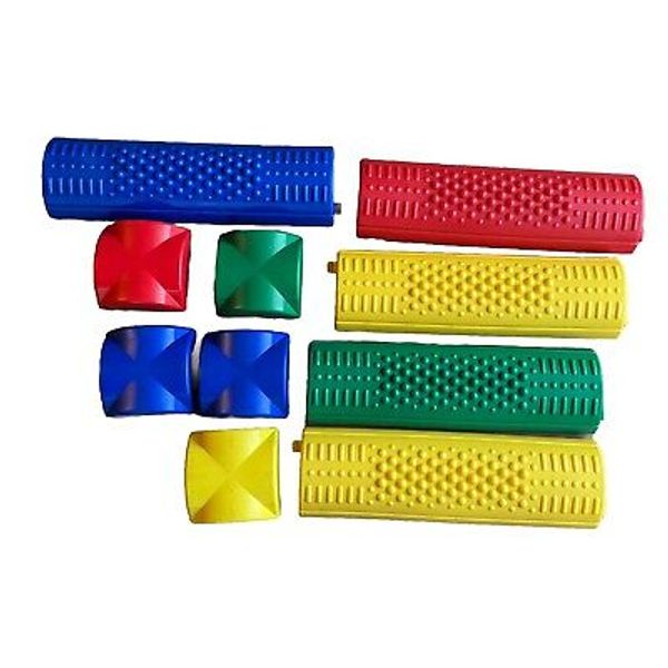 Childrens Buildable Balance Beam 5 Beams And 5 Connectors Primary Colors