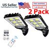 2PCS Outdoor Solar Wall Light LED Motion Sensor Bright Flood Street Lamp 3 Modes
